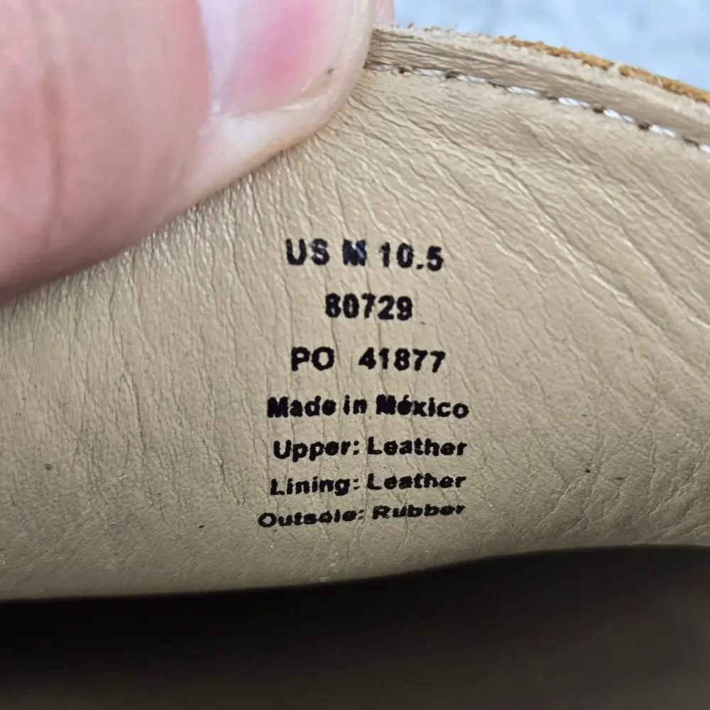 Rhodes Footwear Mens 10.5 Ashby Brown Leather Casual Daily Lug Sole Penny Loafer